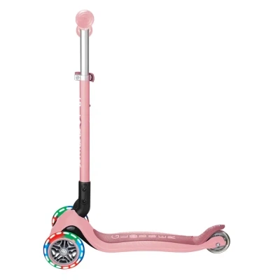 Самокат Globber Primo Foldable Lights колеса с подсветкой до 50 кг 3+ Пастельно-розовый (432-211-3) - изображение 9