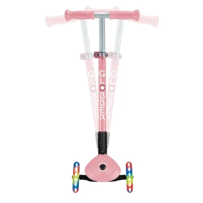Самокат Globber Primo Foldable Lights колеса с подсветкой до 50 кг 3+ Пастельно-розовый (432-211-3) - изображение 12