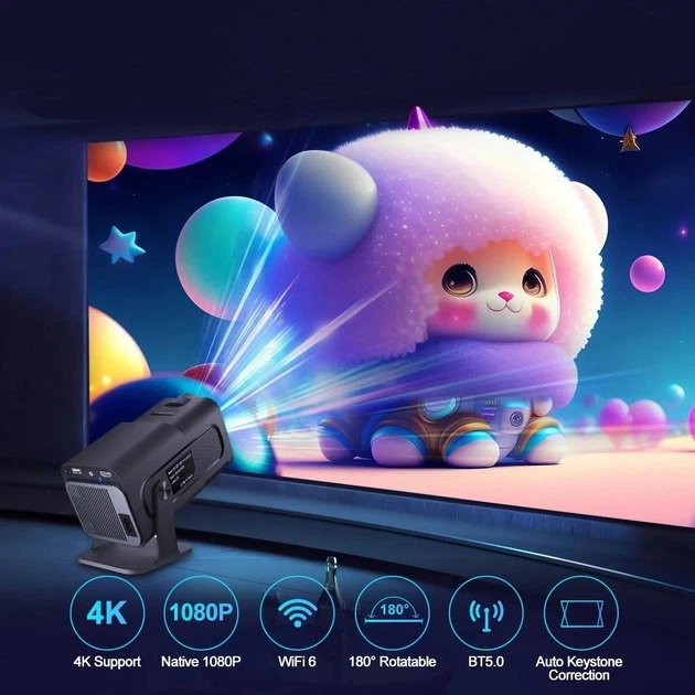 Портативный смарт Проектор MAGCUBIC HY320 PRO Full HD LED 4K Android 11 модуль WiFi6 + BT5.0 Dual Wi-Fi Домашний кинотеатр - изображение 6