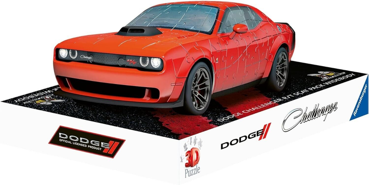 Пазл 3D Ravensburger Dodge Challenger R/T Scat Pack Widebod 25.9 x 11.3 x 7.6 см 165 деталей (4005556112845) - зображення 2