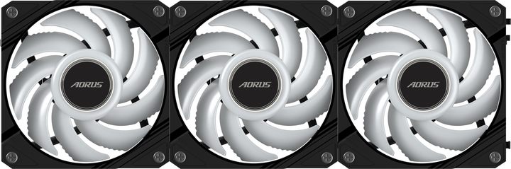 Набор вентиляторов Gigabyte Aorus EZ Chain Fan 120 Black (GP-ECFAN1203) - изображение 6