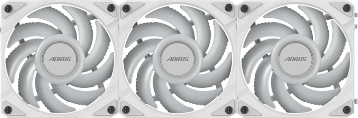 Набір вентиляторів Gigabyte Aorus EZ Chain Fan 120 Ice (GP-ECFAN1203 ICE) - зображення 6