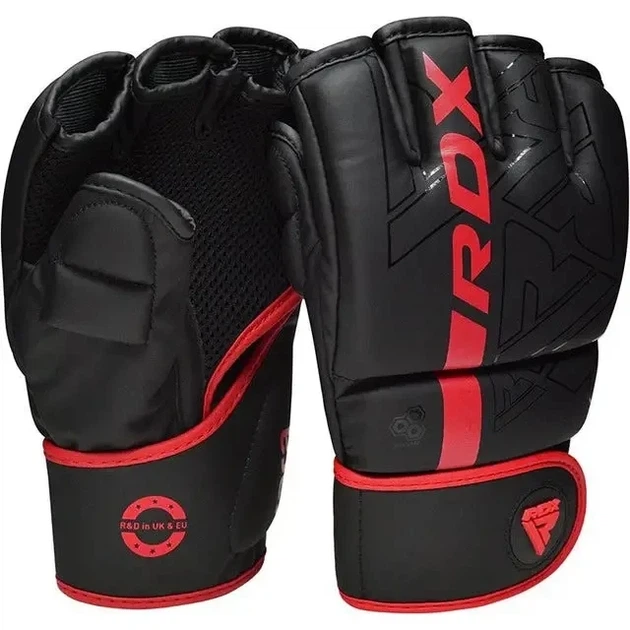 Рукавиці для ММА RDX F6 KARA Matte Red XL (капа в комплекті) - изображение 3