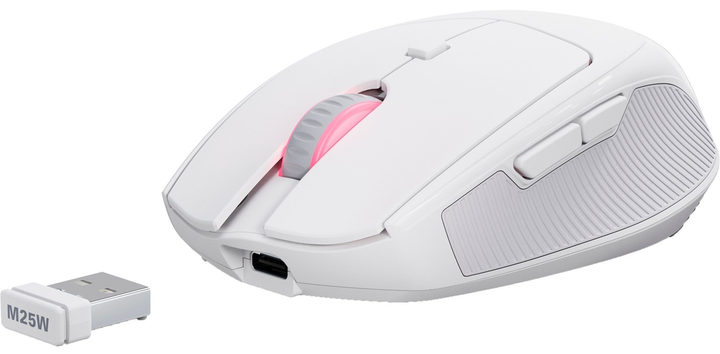 Mysz Sharkoon Skiller OfficePal M25W White (4044951039654) - obraz 2