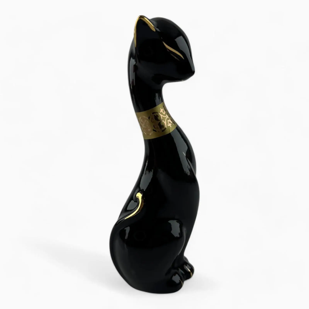 Кошка фарфор черная 26494N - изображение 6