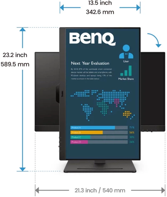 Монітор 23.8" BenQ BL2490T (9H.LMHLJ.LBE) - зображення 9
