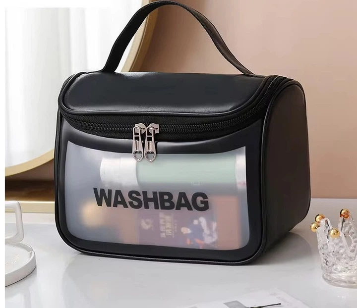 Косметичка Washbag матова дорожня Чорний (JDT-0845137) - Фото 2 Косметичка Washbag матова дорожня Чорний (JDT-0845137) - зображення 2
