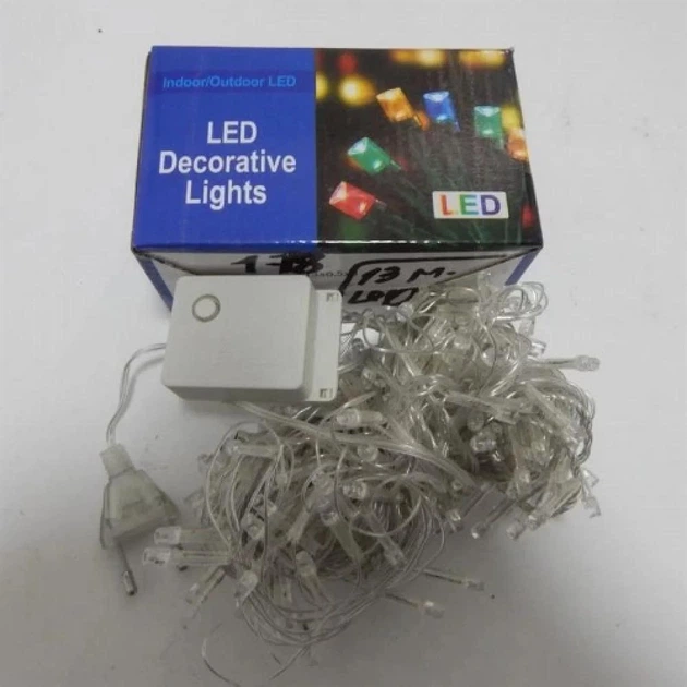 Гірлянда Нитка LED 200 Мультиколір прозорий провід 1-8, 1-4 - Фото 2 Гірлянда Нитка LED 200 Мультиколір прозорий провід 1-8, 1-4 - зображення 2
