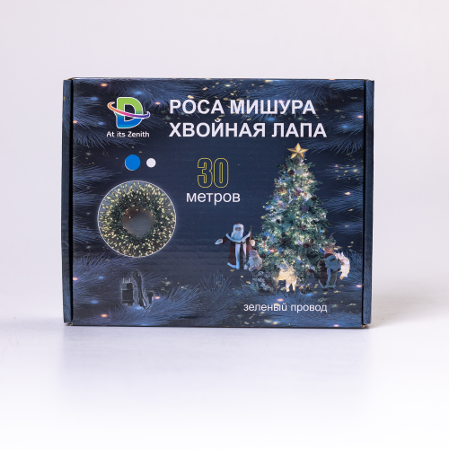 Гірлянда-нитка Роса Хвойна лапа 400 LED 30 метрів, синій(D1750BL)(WB) - изображение 10