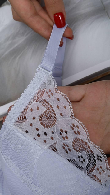 Бюстгальтер жіночий No Brand П968 білий розмір 80В - зображення 3