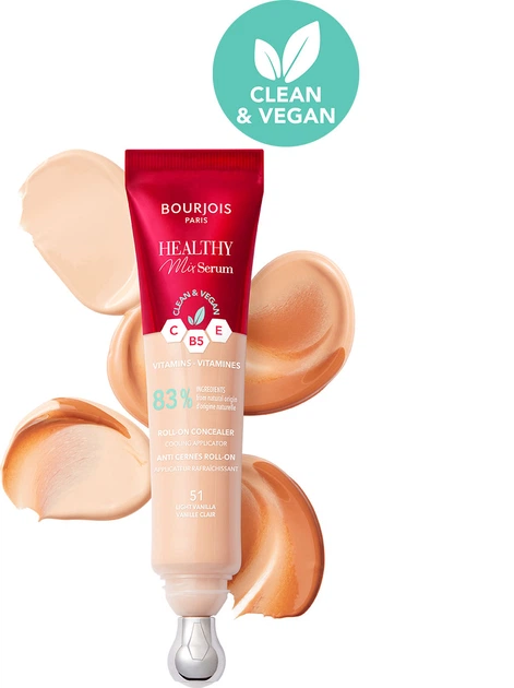 Консилер Bourjois Healthy Mix Serum Concealer 49 Ivory 11 мл (3616305242204) - Фото 2 Консилер Bourjois Healthy Mix Serum Concealer 49 Ivory 11 мл (3616305242204) - изображение 2