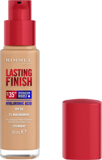 Тональная основа Rimmel Lasting Finish 35h 170 Wheat 30 мл (3616304825095) - изображение 2