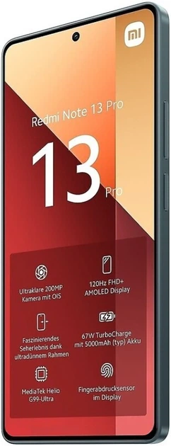 Смартфон Xiaomi Redmi Note 13 Pro 4G 8/256GB Dual Sim Forest Green EU_ - Фото 4 Смартфон Xiaomi Redmi Note 13 Pro 4G 8/256GB Dual Sim Forest Green EU_ - изображение 4