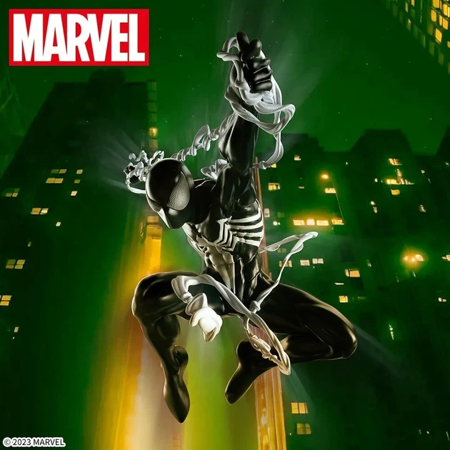 Фігурка колекційна комікс SEGA Luminasta Marvel Spider-Man Марвел Людина-павук Black Costume 12 см S L M SM 12 (S L M SM 12) - зображення 5