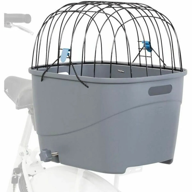 Переноска для тварин на велосипед Trixie 36x47x46 см Чорна (13115) (4047974131152) - зображення 6