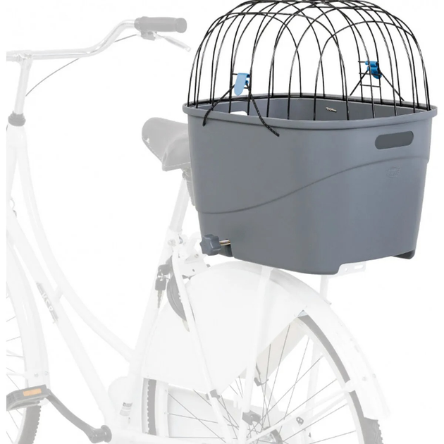 Переноска для тварин на велосипед Trixie 36x47x46 см Чорна (13115) (4047974131152) - зображення 7