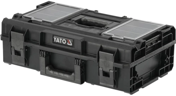 Skrzynka na narzędzia YATO modułowa 32V S1 2 przegrody 584x385x295 mm plastikowa (YT-091691) - obraz 3