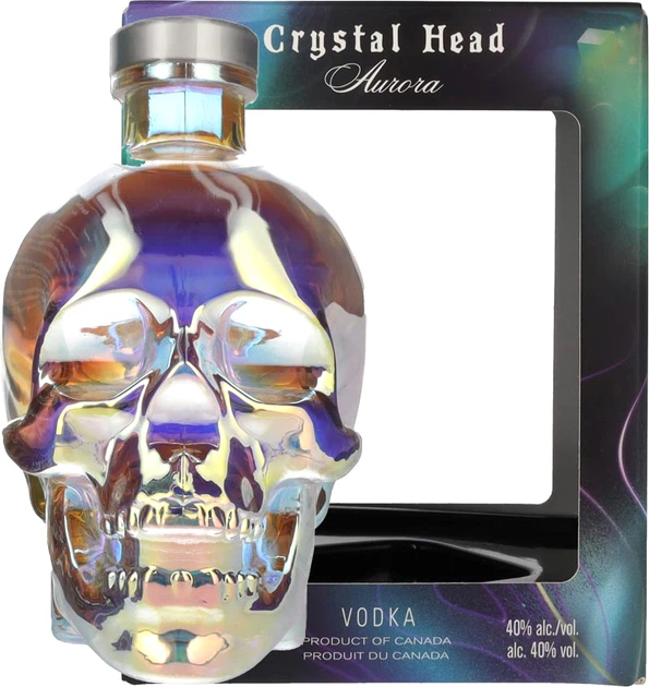 Водка Crystal Head Aurora в подарочной упаковке 0.7 л 40