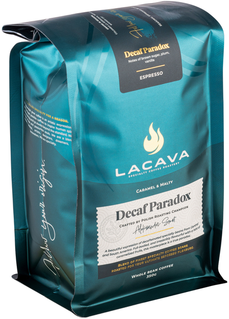 Кава в зернах LaCava Paradox Decaf Espresso без кофеїну 350 г (5905215161391) - зображення 2