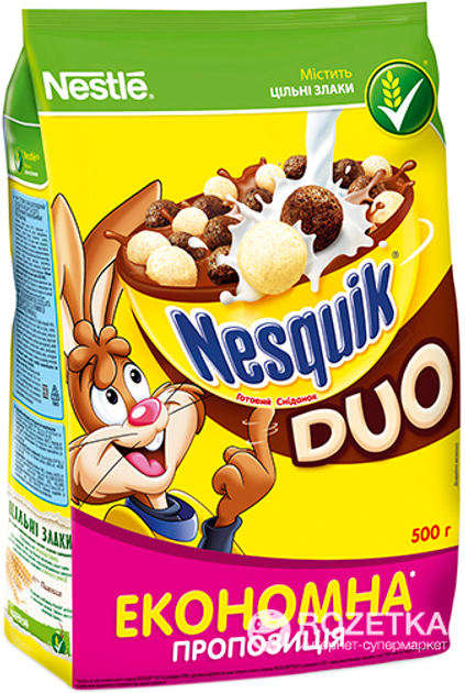 Сухой завтрак Nesquik Duo 500 г (5900020023636) – купить в Киеве, цена ...