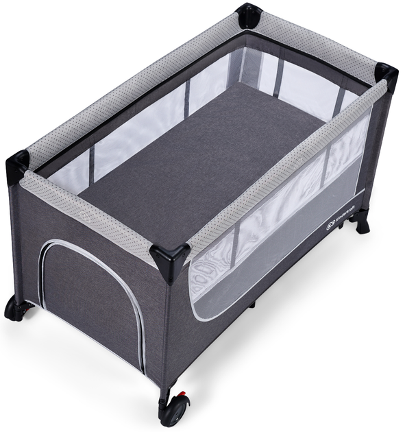 Кровать-манеж Kinderkraft Leody Grey (KCLEOD00GRY0000) (5902533917990) - зображення 5