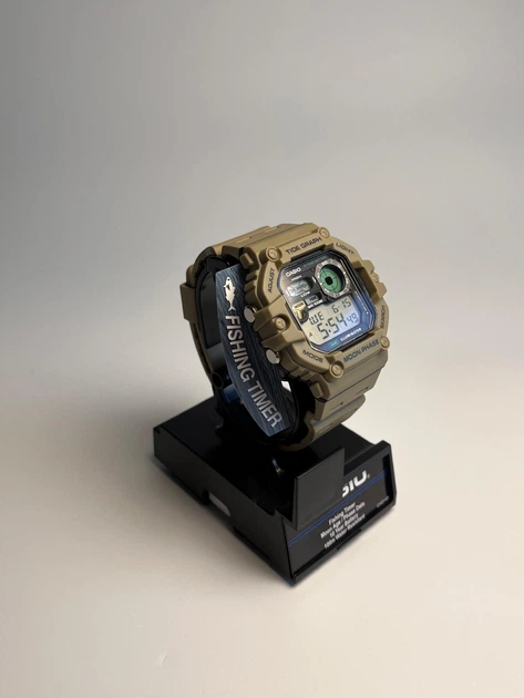 Мужские спортивные часы Casio WS-1700H-5AVCF, часы рыбацкие касио - изображение 4