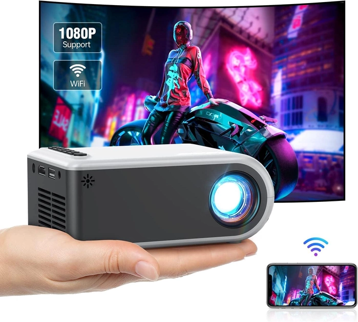 Проектор Kolexa совместимым с ТВ-приставкой, HDMI, USB, смартфоном, ноутбуком. Разноцветный. - изображение 5