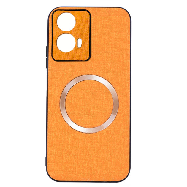 Чохол накладка New Textile Magnetic Ring для Motorola Moto G24 orange - Фото 1 Чохол накладка New Textile Magnetic Ring для Motorola Moto G24 orange - зображення 1