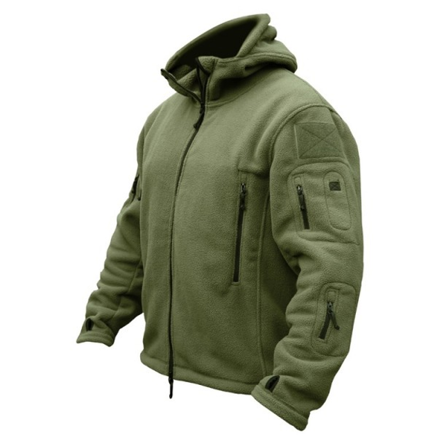 Флісова кофта тактичний Kombat UK Recon Hoodie L Оливковий (1000-kb-rh-olgr-l) - зображення 2