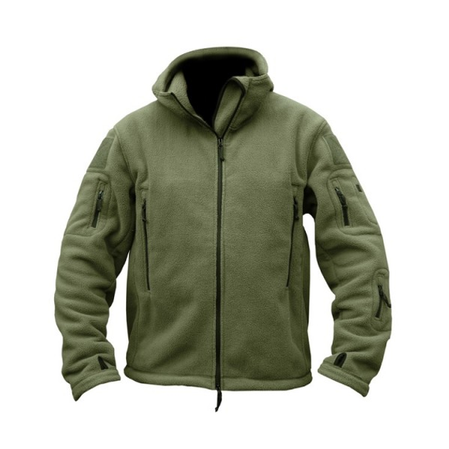 Флісова кофта тактичний Kombat UK Recon Hoodie XL Оливковий (1000-kb-rh-olgr-xl) - зображення 1