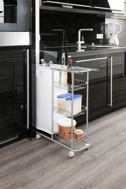 Візок багатофункціональний Wenko Slim 80 x 20 x 58 см (4008838794272) - зображення 7