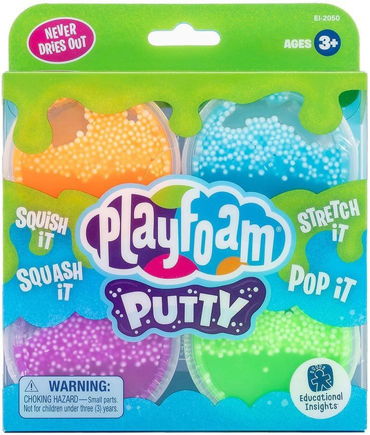 Zestaw kreatywny Learning Resources Playfoam Putty 4 elementy (0086002020505) - obraz 1