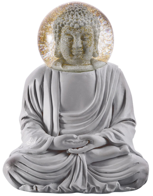 Kula śnieżna Donkey Budda Szara 15 cm (4260407136689) - obraz 1