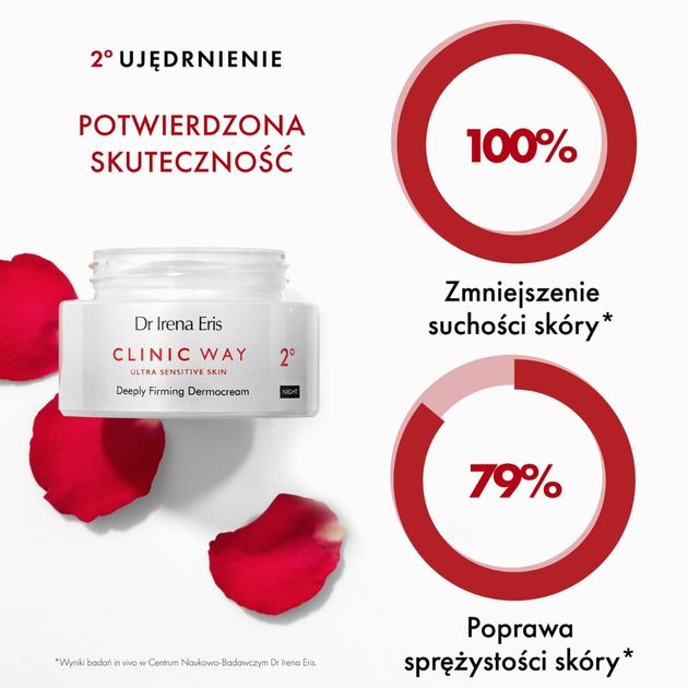 Krem do twarzy Dr. Irena Eris Clinic Way 2° głęboko ujędrniający na noc 40+ 50 ml (5900717570511) - obraz 3