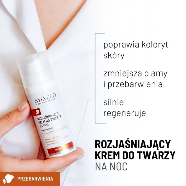 Крем для обличчя Sylveco Dermo Відбілюючий нічний 50 мл (5902249019780) - зображення 2