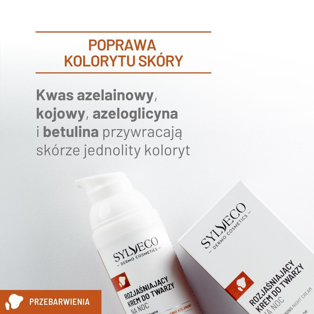 Крем для обличчя Sylveco Dermo Відбілюючий нічний 50 мл (5902249019780) - зображення 3