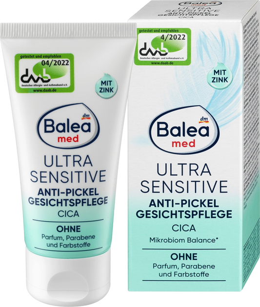 Krem do twarzy Balea Med Ultra Sensitive na trądzik 50 ml (4066447236996) - obraz 1