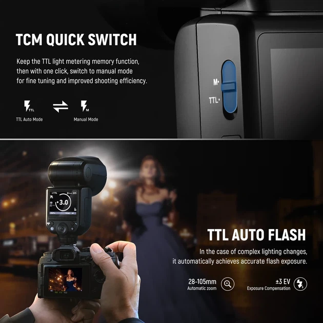 Накамерная вспышка Neewer Z2-S TTL с диффузором для камер Sony - Фото 4 Накамерная вспышка Neewer Z2-S TTL с диффузором для камер Sony - изображение 4