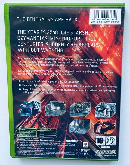 Dino Crisis 3, английская версия - диск для XBOX Original, Б/У - Фото 2 Dino Crisis 3, английская версия - диск для XBOX Original, Б/У - изображение 2