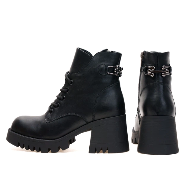Черевики Evromoda 01296 Чорні 37 - Фото 4 Черевики Evromoda 01296 Чорні 37 - зображення 4
