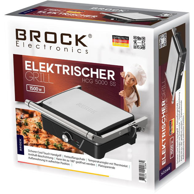 Гриль BROCK HCG 5000 SS - зображення 9