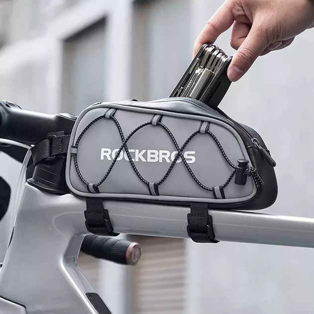Torba rowerowa Rockbros 3012010901 na ramę 0.9 l Silver - obraz 9