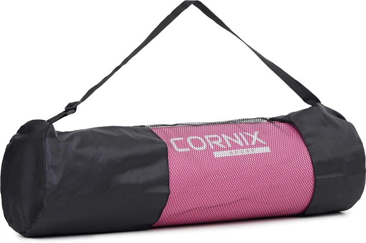 Коврик спортивный Cornix NBR 183 x 61 x 1 см для йоги и фитнеса XR-0010 Pink - Фото 6 Коврик спортивный Cornix NBR 183 x 61 x 1 см для йоги и фитнеса XR-0010 Pink - изображение 6