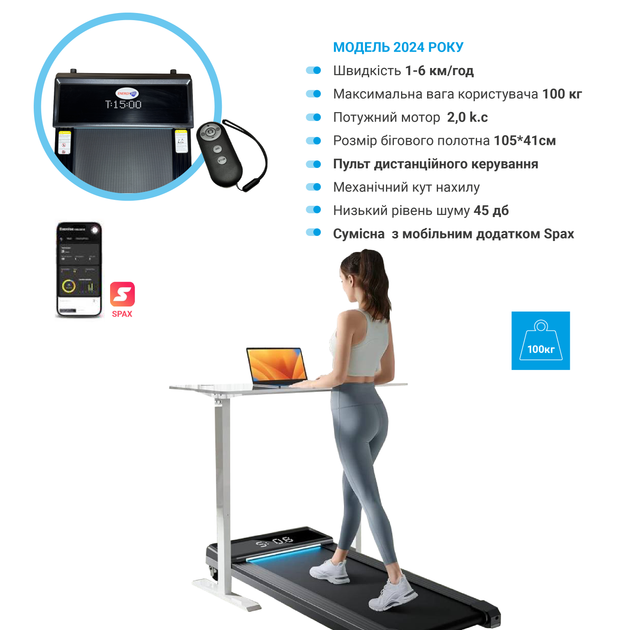 Бігова доріжка EnergyFIT EF-X512N - зображення 2