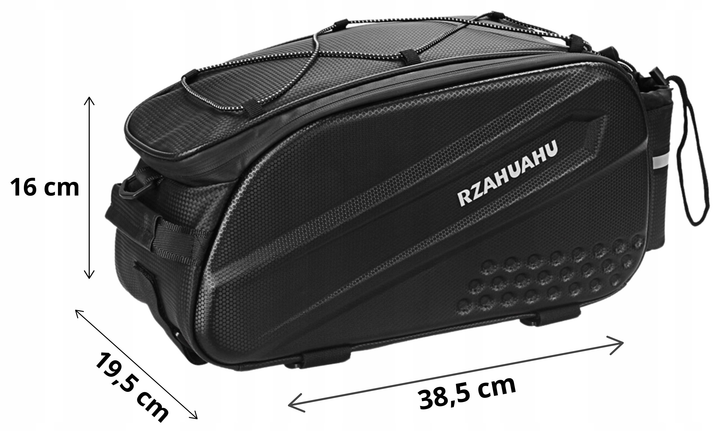 Torba rowerowa Rzahuahu WYA36Y7S na bagażnik 10 l Black (5907769360831) - obraz 3