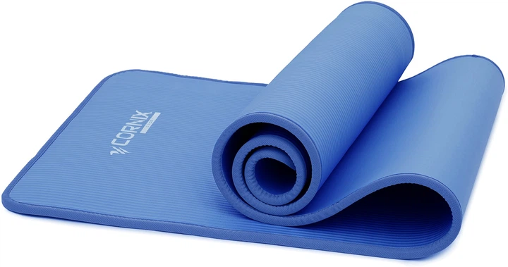 Набор Коврик спортивный Cornix NBR 183 х 61 х 1 см для йоги и фитнеса Blue + Массажный ролик Cornix EVA+ 30 x 15 см (валик, роллер) Navy Blue (XR-0096+XR-0299) - изображение 5