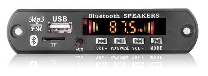 Аудиоплеер автомобильный 6-18В с Bluetooth 5.0 - USB, MP3, WAV, FM-радио, AUX, TF - Фото 2 Аудиоплеер автомобильный 6-18В с Bluetooth 5.0 - USB, MP3, WAV, FM-радио, AUX, TF - изображение 2