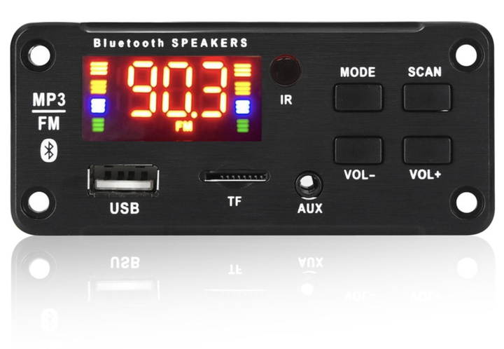 Аудиоплеер автомобильный 11-16В с Bluetooth 5.0 усилителем 2х25Вт - USB, MP3, WMA, WAV, FM, AUX, TF - изображение 6