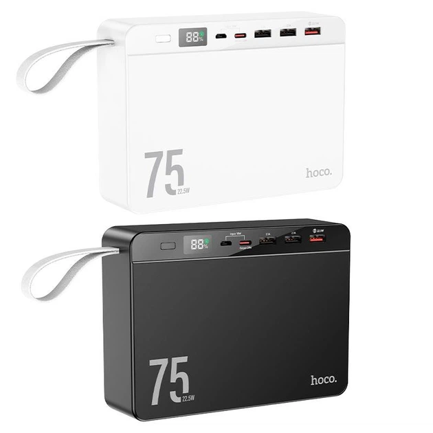 УМБ Power bank Hoco J94 портативный аккумулятор 75000mAh LED дисплей поддержка быстрой зарядки - Фото 3 УМБ Power bank Hoco J94 портативный аккумулятор 75000mAh LED дисплей поддержка быстрой зарядки - изображение 3
