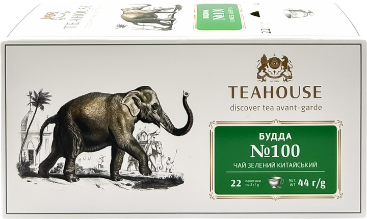 Чай Teahouse Будда №100 Слон 22 пакетики по 2 г від Rozetka на платформі USKIDKA Акція на Чай Teahouse Будда №100 Слон 22 пакетики по 2 г від Rozetka